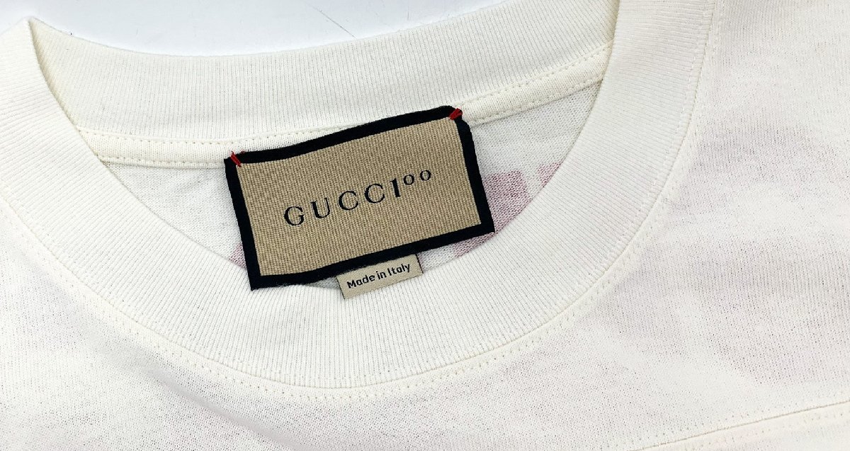 GUCCI Gucci 100 anniversary MUSIC IS MINE Logo T-shirt 660744 lady's apparel size XXS