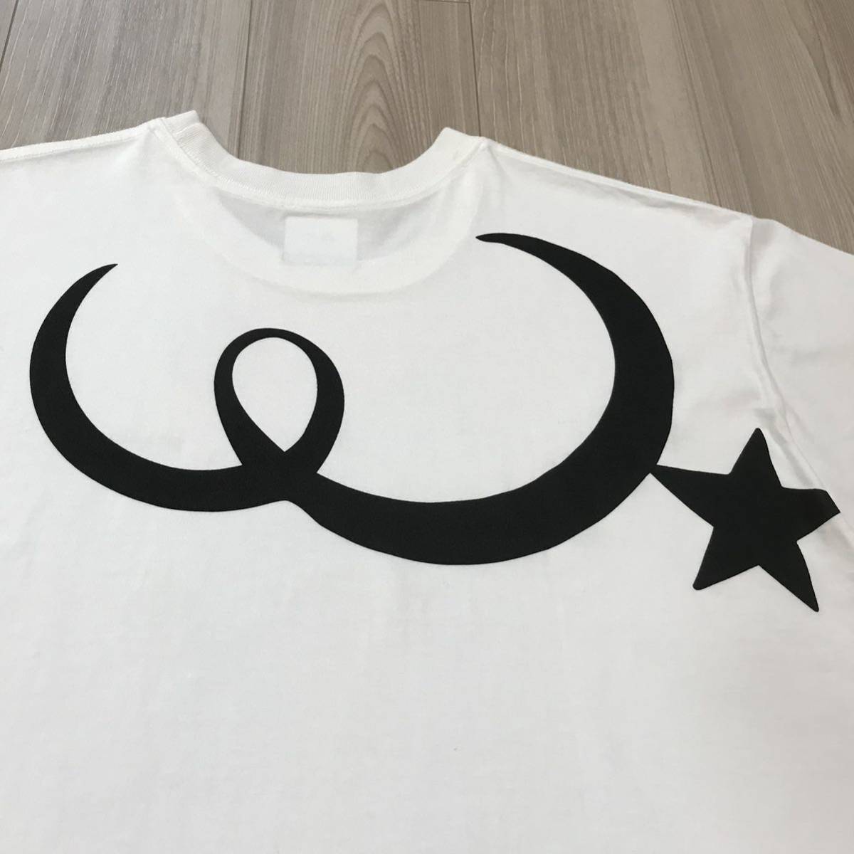 04 XL WTAPS MOON & STAR TEE 大きいサイズ ダブルタップス ムーン スター バック プリント ミリタリー ホワイト ブラック ビッグ Tシャツ_画像3