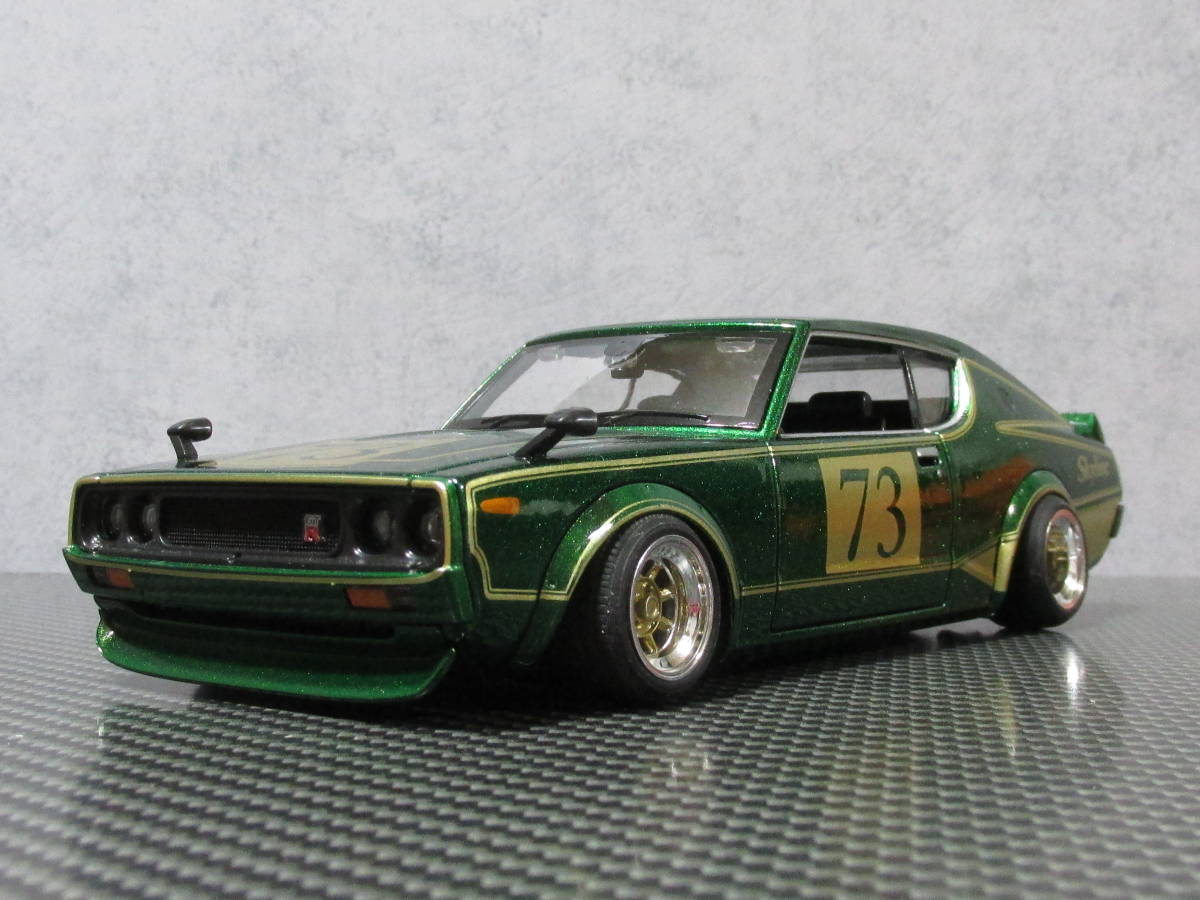 Maisto 1/24 ニッサン スカイライン 2000GT-R(KPGC110) グリーン 