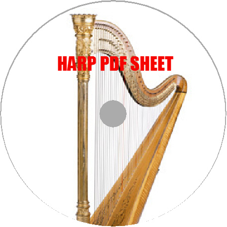 ハープPDF楽譜集200譜クラシック電子譜HARP弦楽器楽iPadiPhoneにスターーンシコード奏者値段種類ノートーンガン楽器アメリカアンチエイジン_画像1