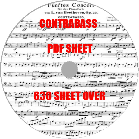 コントラバスPDF大量楽譜集630譜弦楽器ウッドベース演奏にGR素材クラリネット弦値段弓フルートイラストケースサックス中古アンサンブル_画像1