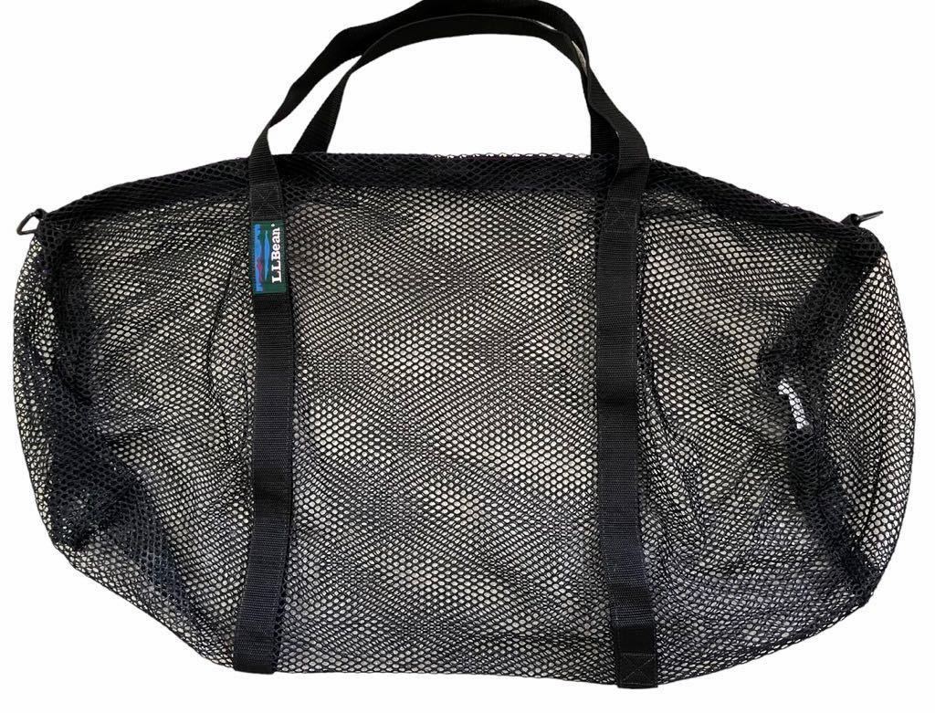 90s L.L.Beanエルエルビーン メッシュ ダッフルバッグ ボストンバッグ Bibian 比比昂- 美品!! 名作!! 90s LLBean duffle mesh bag