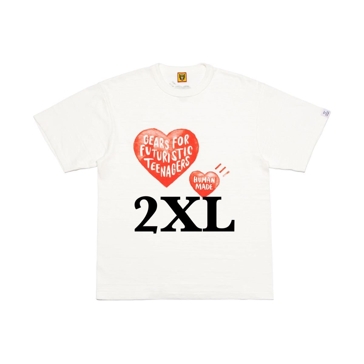 多様な GRAPHIC Made 【2XL】Human T-SHIRT 2XL WHITE Tee ヒューマン