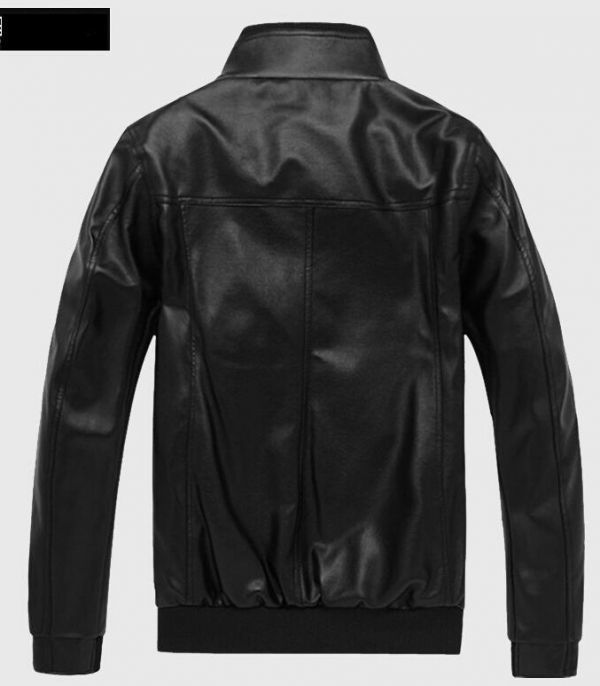 新品$ メンズレザージャケット ライダースジャケット バイクジャケット ジャンパー ブルゾン 皮革ジャケットS~3XL 黒_画像2