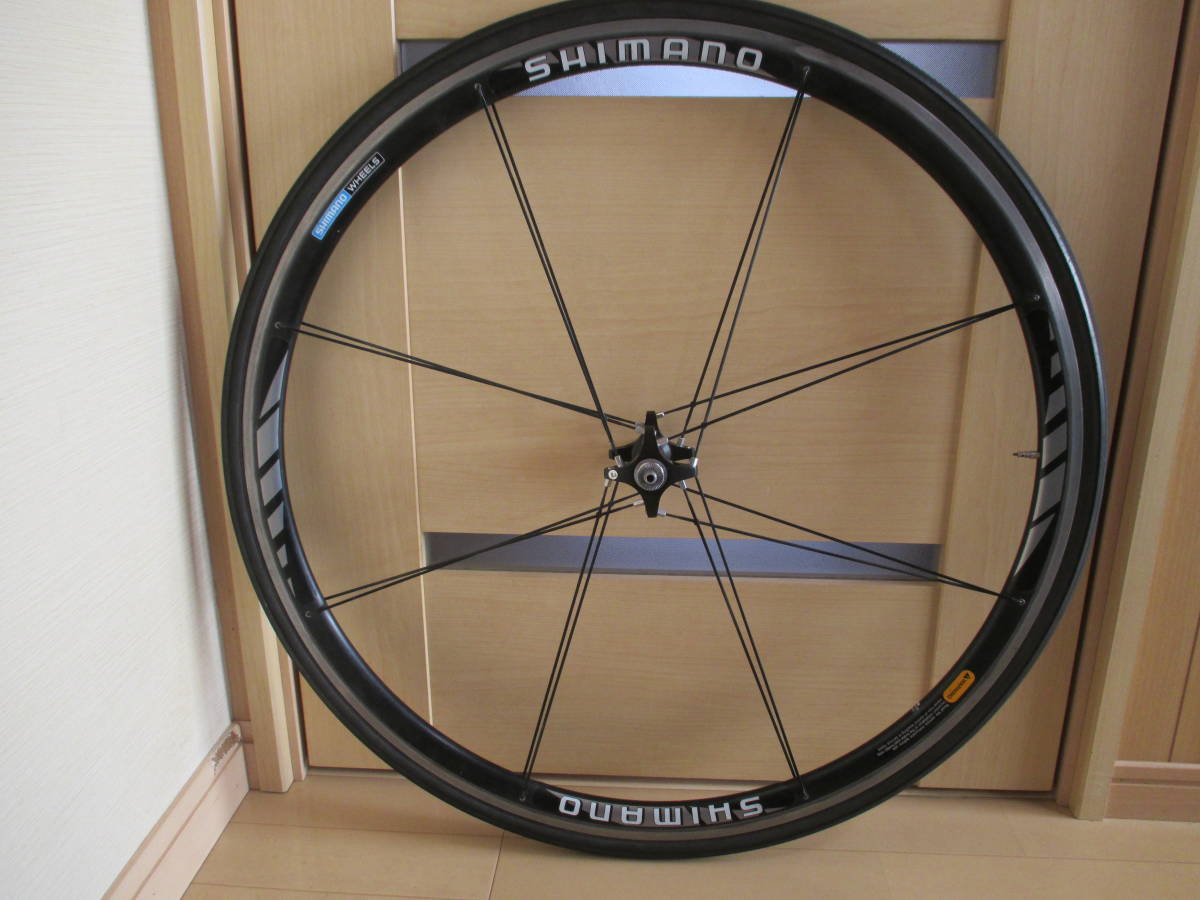 ** rare! SHIMANO Shimano complete wheel DURA-ACE Dura Ace WH-7701 Tubular front and back set with tire!**