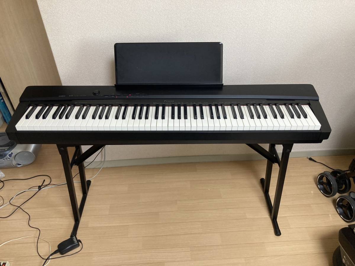 CASIO カシオ PX-135 電子ピアノ Privia プリヴィア ピアノ 付属品付き 動作品 直接引き取り歓迎_画像1