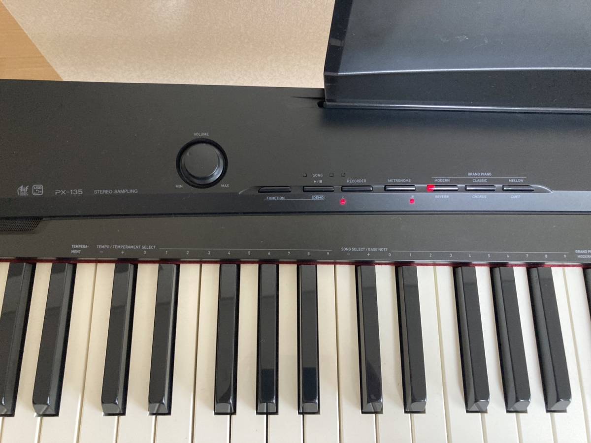 CASIO カシオ PX-135 電子ピアノ Privia プリヴィア ピアノ 付属品付き 動作品 直接引き取り歓迎_画像2