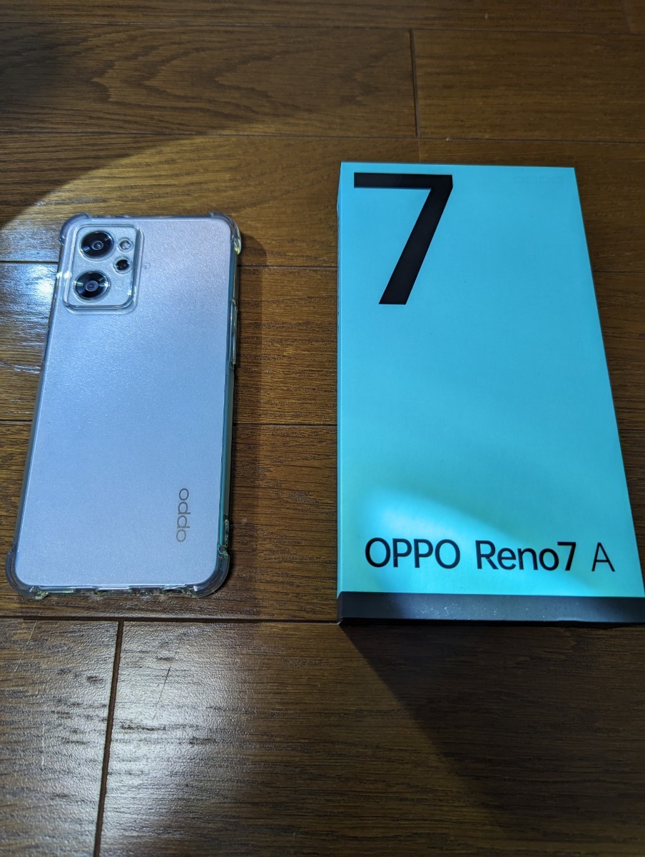 ☆新春福袋2022☆ 7A Reno 【中古品】Oppo ドリームブルー クリア