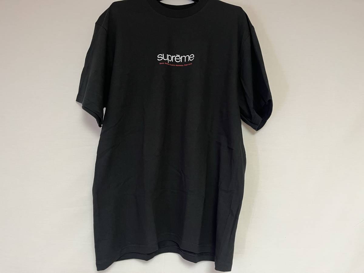 黒 Ｌ 未使用 Supreme 21SS Five Boroughs Tee シュプリーム