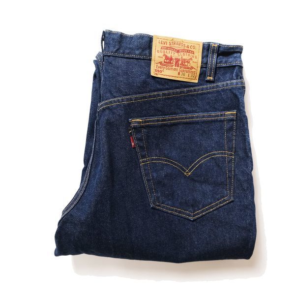 90's リーバイス Levi's 550 デニムパンツ (36×32) 濃紺 リラックス 1999年製 90年代 メキシコ製 旧タグ オールド 赤タブ ミント 美品_画像1