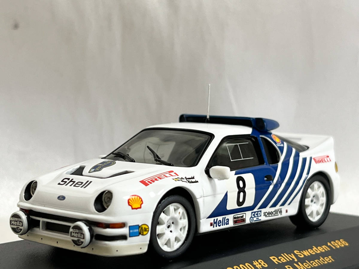ixo 1/43 外箱欠品 フォードRS200 #8 ラリー・スウェーデン ixo 1/43 外箱欠品 フォードRS200 #8 ラリー・スウェーデン
