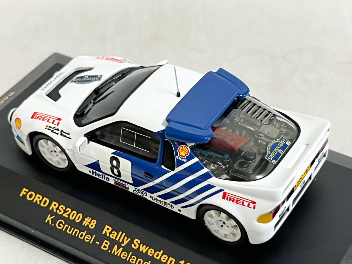ixo 1/43 外箱欠品 フォードRS200 #8 ラリー・スウェーデン ixo 1/43 外箱欠品 フォードRS200 #8 ラリー・スウェーデン