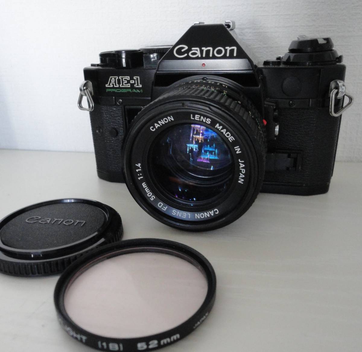サイズ交換ＯＫ】 PROGRAM AE-1P Canon FD 標準レンズ フイルムカメラ