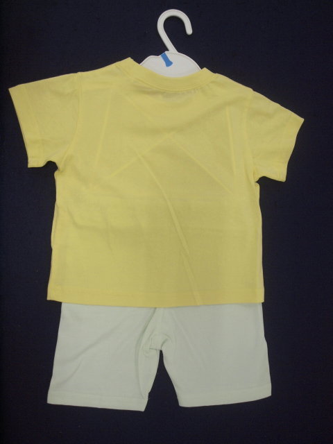 新品　80　20％OFF　はらぺこあおむし　半袖パジャマ　黄色　レターパック発送（代引き不可）SH2655_画像2