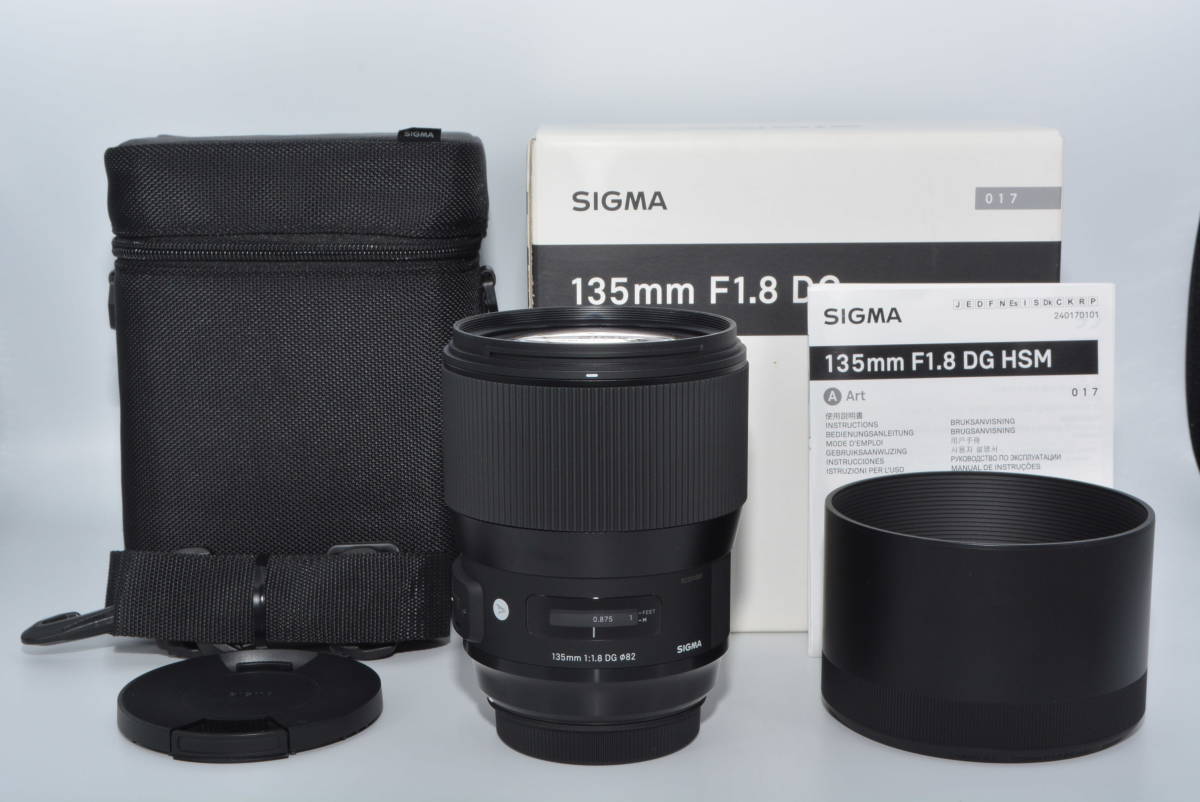 [ Special on goods ] SIGMA single burnt point telephoto lens Art 135mm F1.8 DG HSM Canon for full size correspondence #5967