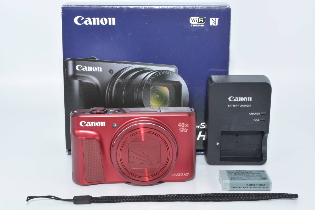 【特上品】 Canon デジタルカメラ PowerShot SX720 HS レッド 光学40倍ズーム PSSX720HSRE　＃5954