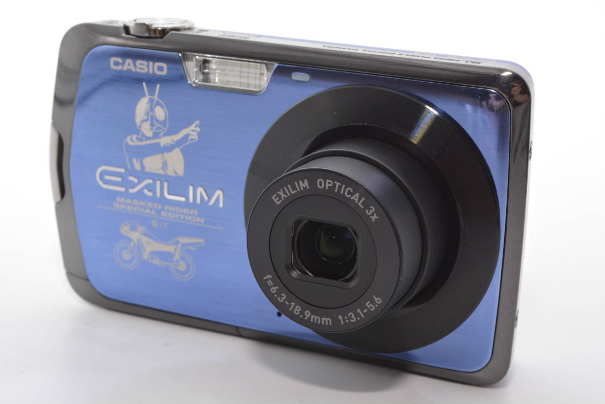 【激レア】 仮面ライダー仕様 CASIO デジタルカメラ EXILIM EX-Z330 ブルー EX-Z330BE　【500台限定品】 　＃5956_画像3