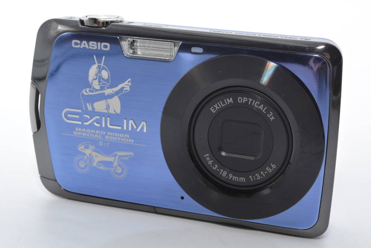 【激レア】 仮面ライダー仕様 CASIO デジタルカメラ EXILIM EX-Z330 ブルー EX-Z330BE　【500台限定品】 　＃5956_画像2