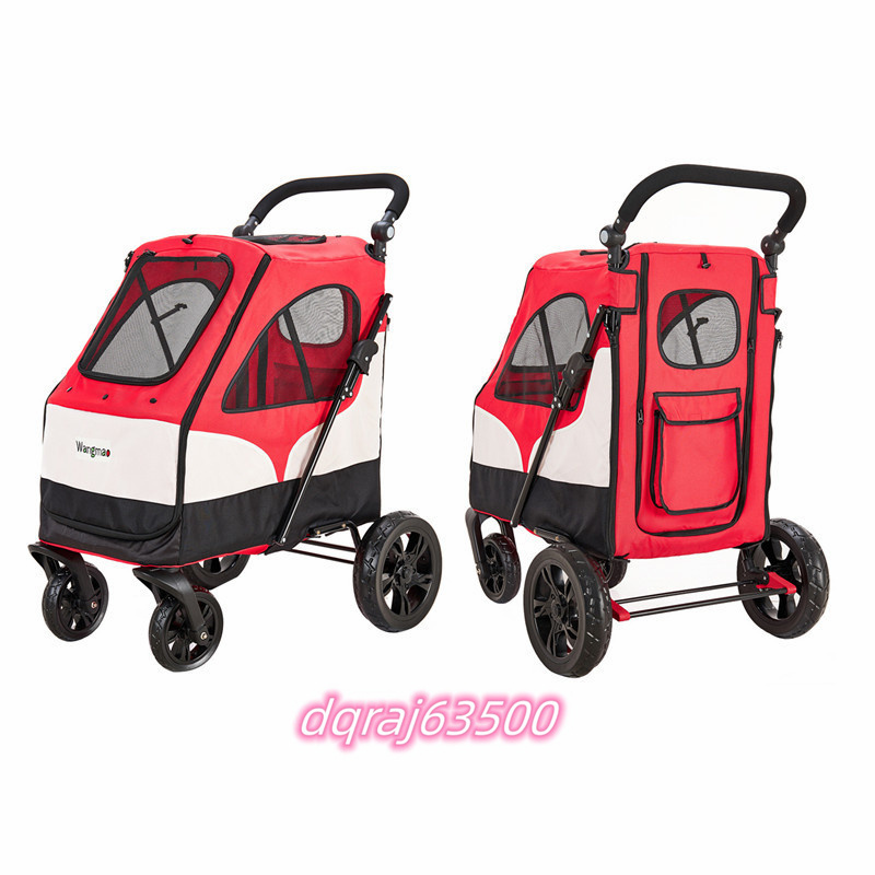  new arrival * pet Cart dog for carry cart pet buggy folding type large dog many head middle small size dog dog for cat for dog Cart сolor selection 
