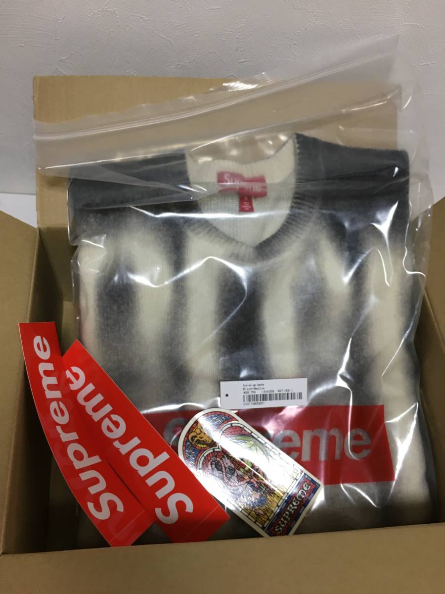希少新品 M シュプリーム Supreme Blurred Logo Sweater 希少新品 M シュプリーム Supreme Blurred Logo Sweater
