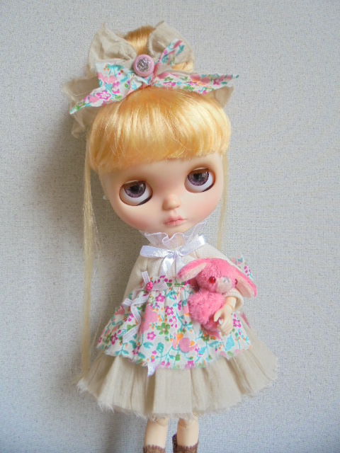 ◆Blythe-chan Outfit蓬鬆連衣裙4件套◆ 原文:◆　ブライスちゃん　Outfit　　　ふわっふわなワンピース　　４点セット　　◆