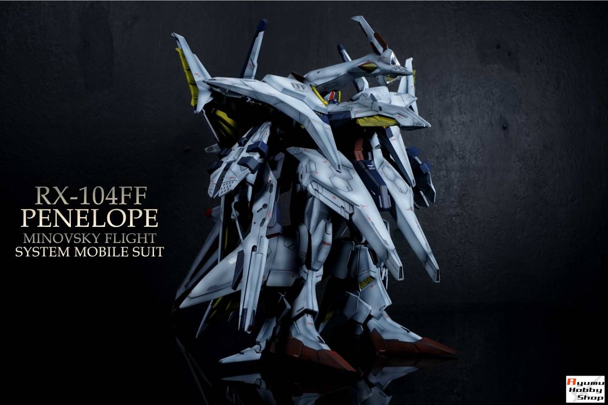 1/144 HG RX-104FF ペーネロペー⑤【塗装/完成品】機動戦士ガンダム 閃光のハサウェイ PENELOPE MINOVSKY FLIGHT SYSTEM MOBILE SUIT_画像4