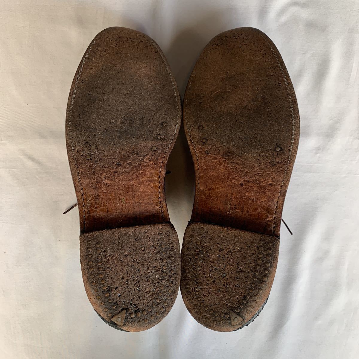 70s FLORSHEIM KENMOOR LEATHER SHOES FLORSHEIM IMPERIAL ヴィンテージ フローシャイム ケンムール 革靴 インペリアル 緑窓 60s 送料無料_画像6