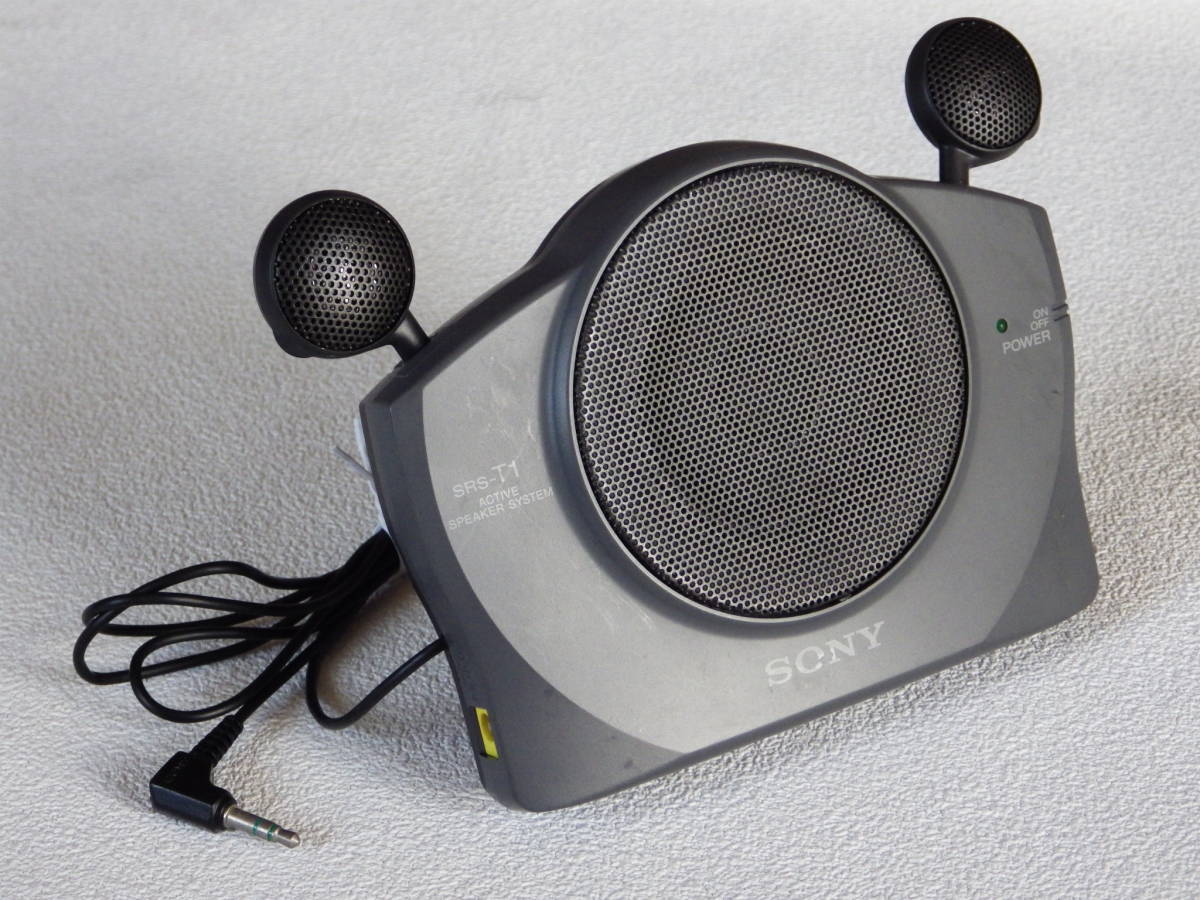 〒0☆SONY ジャンク☆ポータブルアクティブスピーカー(1997年