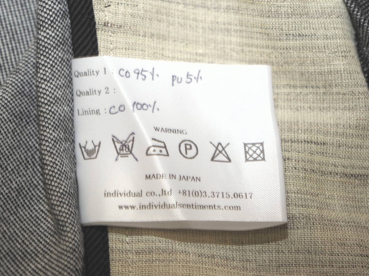 未使用品 定価79200円 individual sentiments インディ 未使用品 定価79200円 individual sentiments インディ