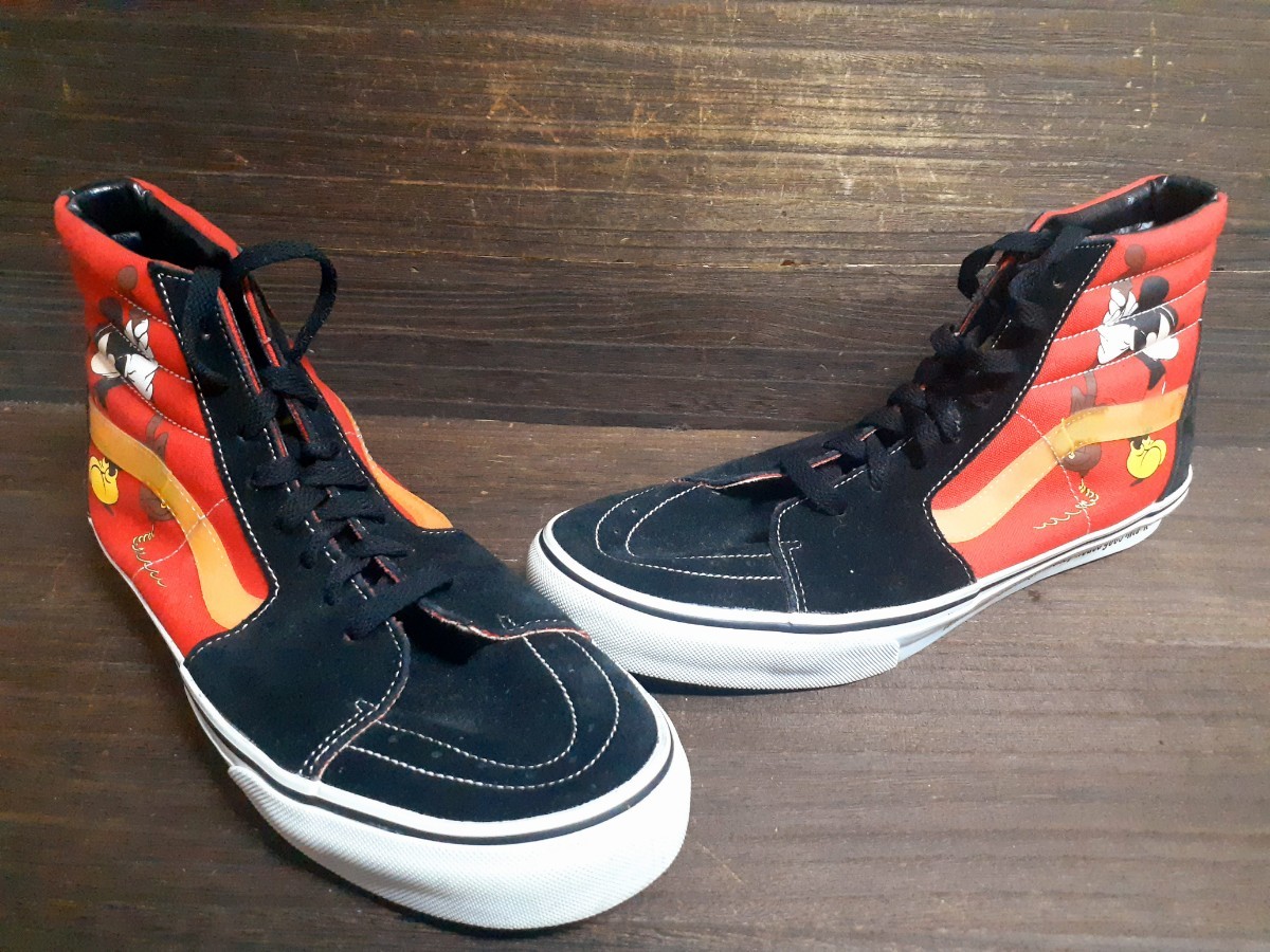 印象のデザイン パンクロックスタイルVANS×Disneyコラボsk8hiスケハイCLASHギターミッキー 28.5cm 印象のデザイン パンクロックスタイルVANS×Disneyコラボsk8hiスケハイCLASHギターミッキー 28.5cm
