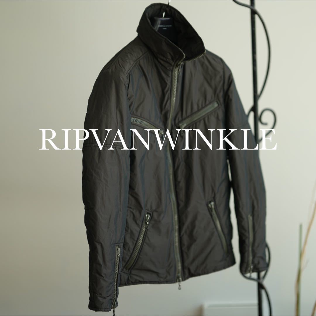 ripvanwinkle ライダース ナイロン zip ジャケット 4 XL-