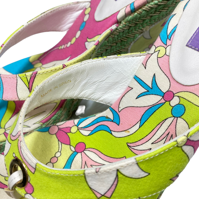 EMILIO PUCCI エミリオ プッチ 763885 ミュール サンダル ウエッジ