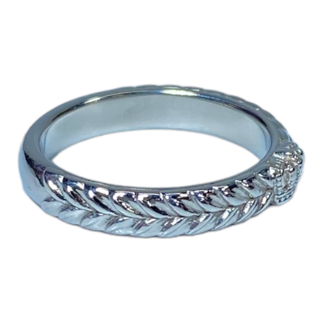  Justin Davis PRJ46 STEADY кольцо кольцо Crown месяц багряник японский .Pt900 платина серебряный [ размер 10 номер ]