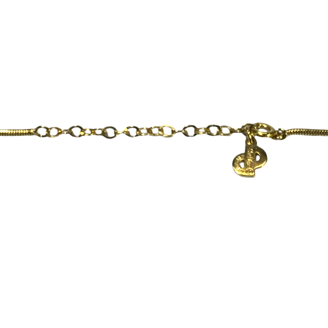 Christian Dior ディオール ネックレス ペンダント シェル 貝殻モチーフ ロゴ ラインストーン ゴールド アクセサリー_画像6