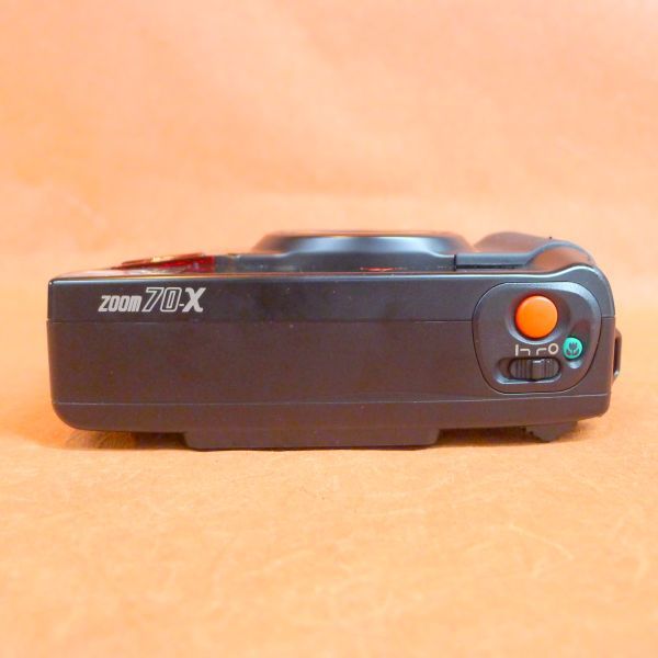 h351 PENTAX ZOOM 70-X コンパクトカメラ f35mm-70mm TELE-MACRO ケース付き Size 幅13.5cm×高さ5cm×奥行9cm/60_画像8