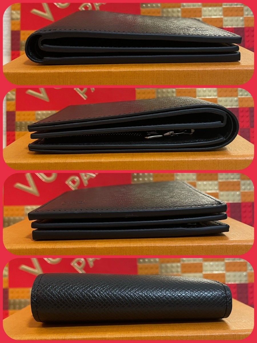 【ほぼ新品】ルイヴィトン タイガ ポルトフォイユ アメリゴ NM 二つ折り財布 LOUIS VUITTON
