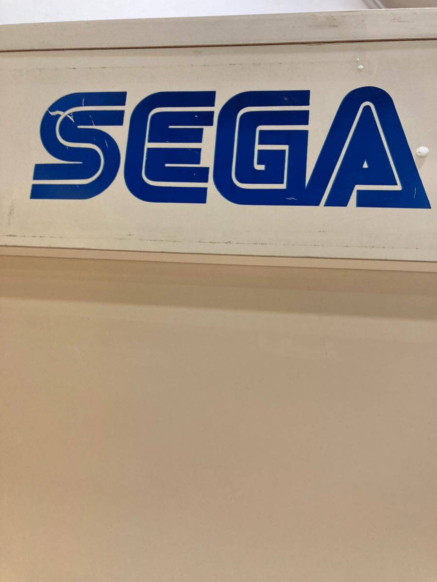 4【希少】 SEGA　店頭ディスプレイ ラック 木製 ショーケース 収納棚 鍵付 展示 什器 / 陳列台 棚 販促 ソニック セガ レトロゲーム