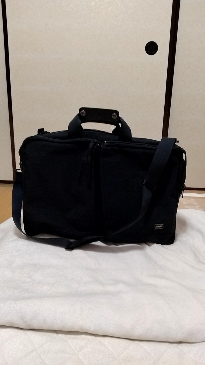 独特の上品 ブラック ボストンバッグ 2WAY ポーター PORTER 美品 吉田