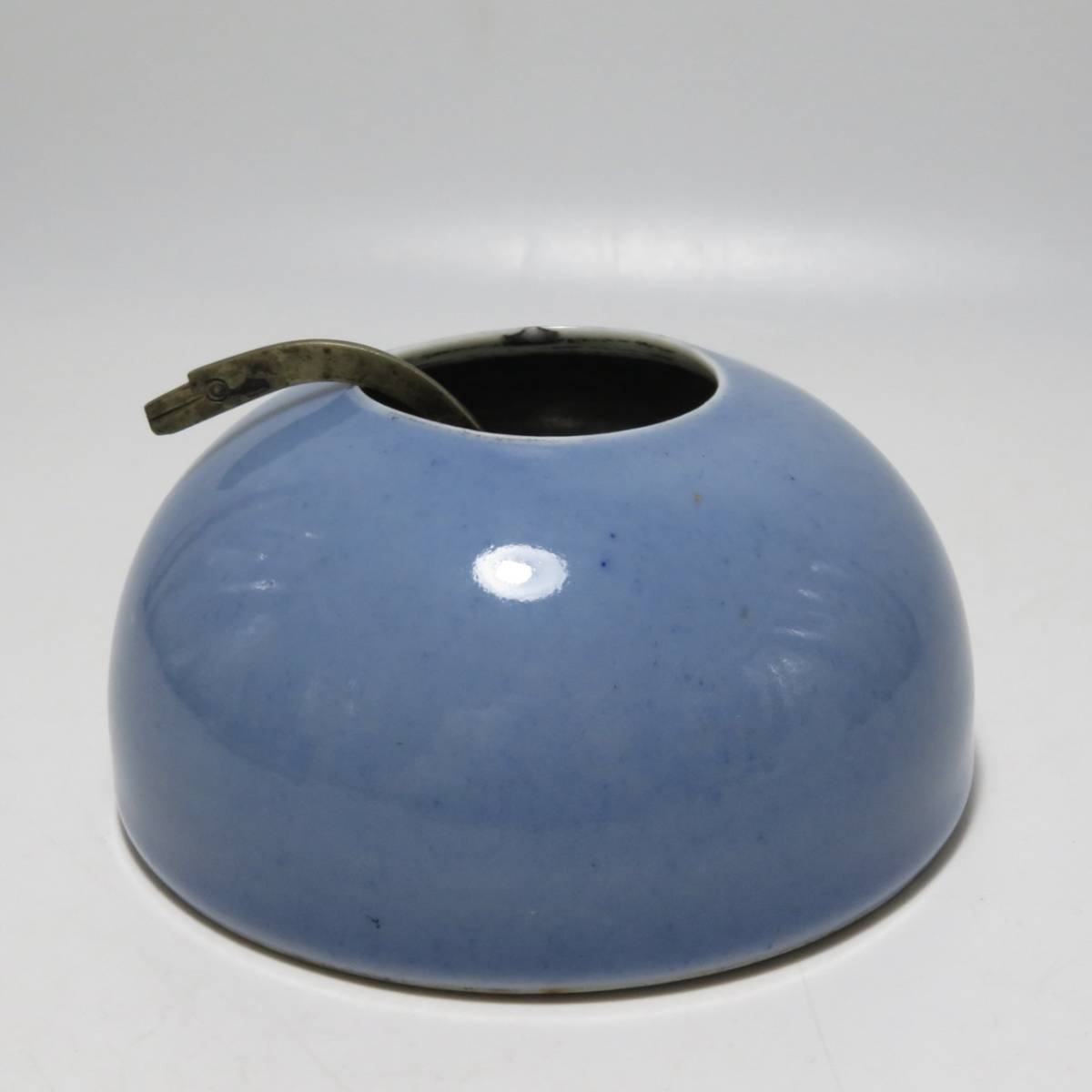 中国美術大清乾隆年製天青藍釉水盂| JChere雅虎拍卖代购