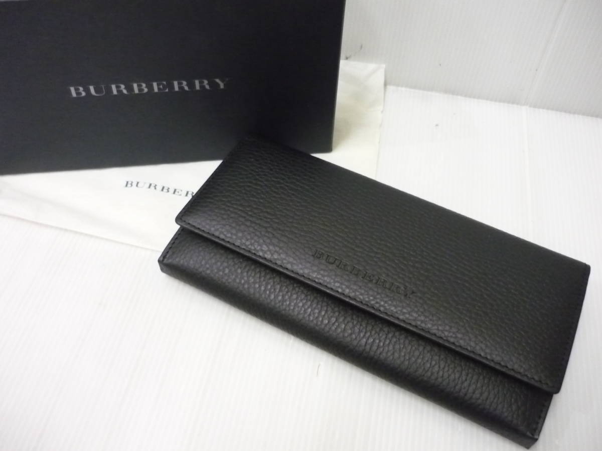 高評価！ 2279【未使用保管品】BURBERRY バーバリー レザー長財布