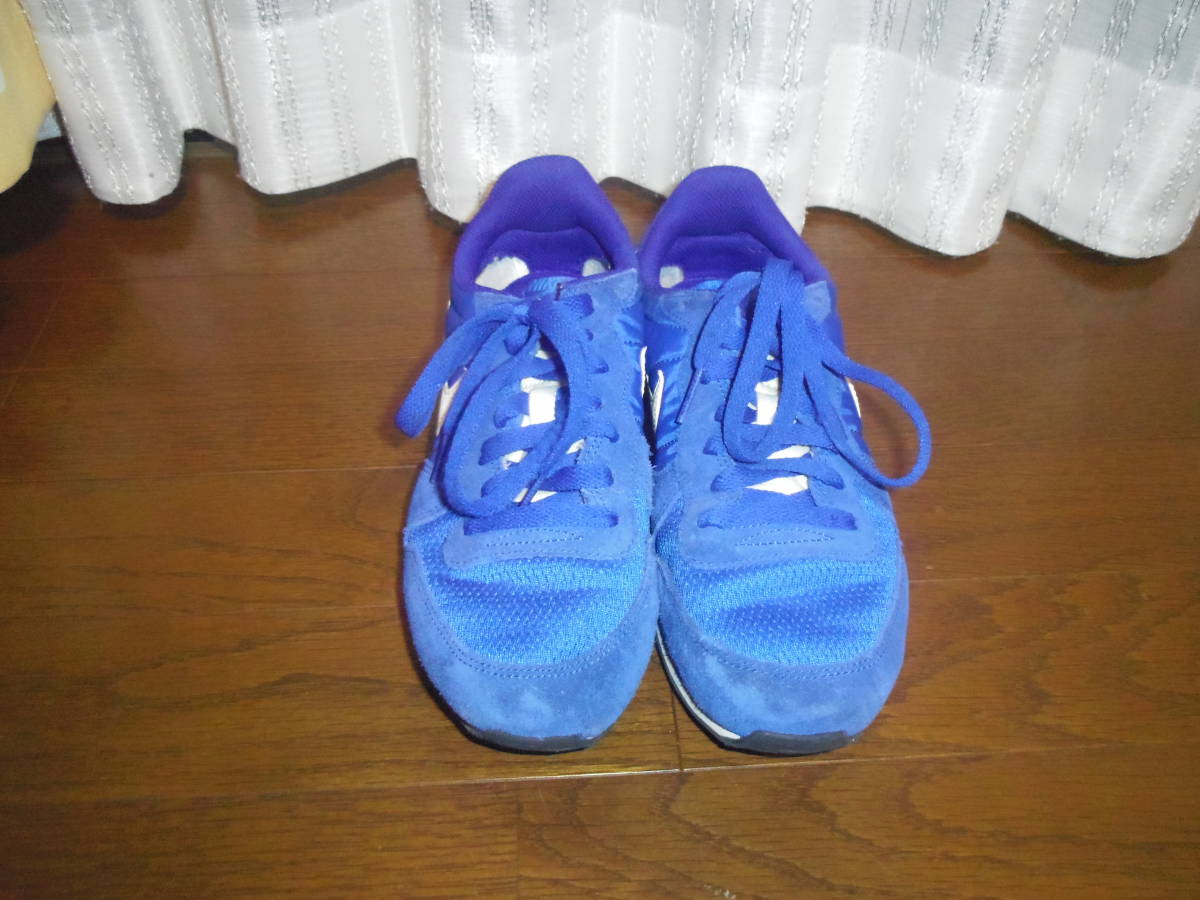  б/у!!NIKE{ Nike }! сетка земля low cut! спортивные туфли! размер 24cm! голубой!!