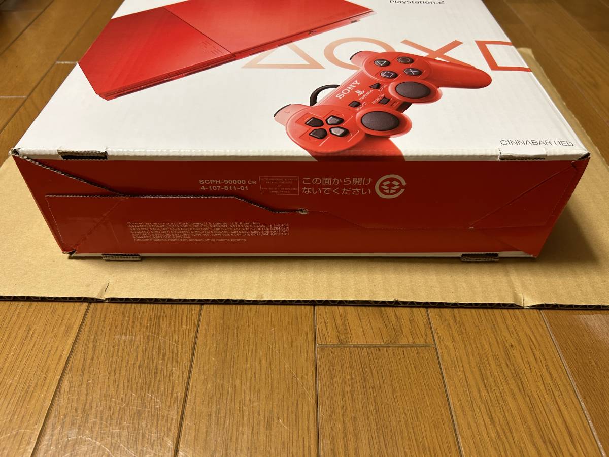 PS2 PlayStation2 本体 新品未使用未開封 シナバー・レッド 赤 美品