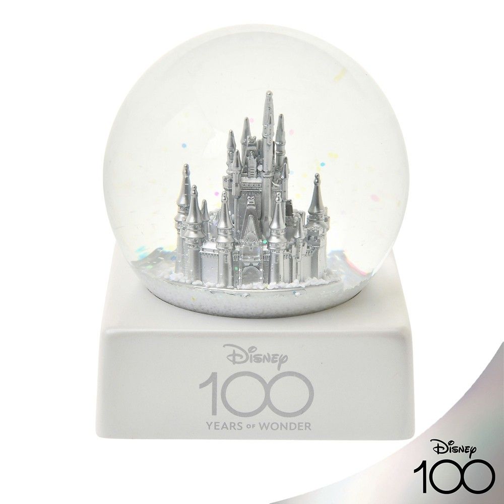 ミッキー&フレンズ スノードーム 城 The Disney100 Platinum