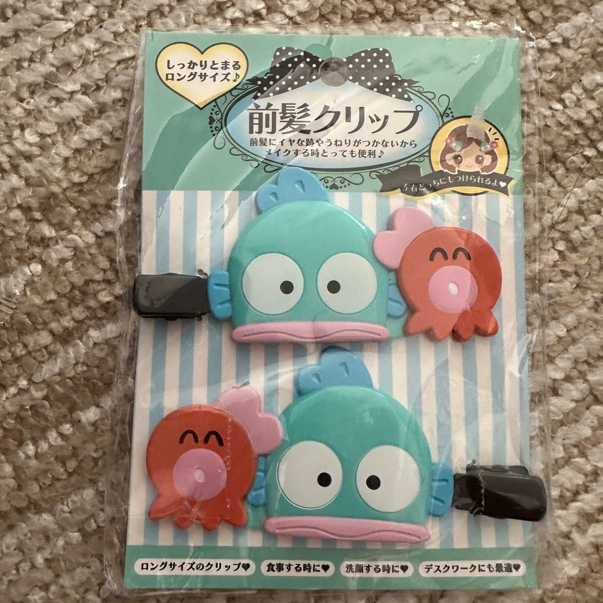 ハンギョドン　ストラップセット　アクリルヘアクリップ　サンリオ ハンギョドン ストラップセット アクリルヘアクリップ サンリオ