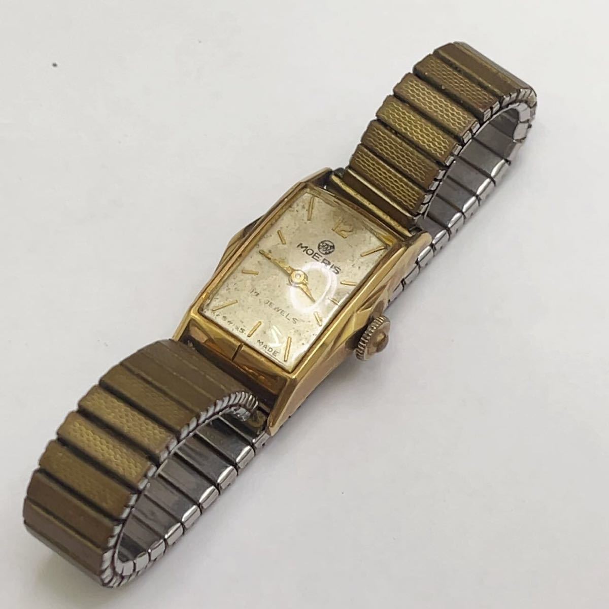 1円~ スイス製 MOERIS モーリス 17石 18K/0.750 刻印 金無垢