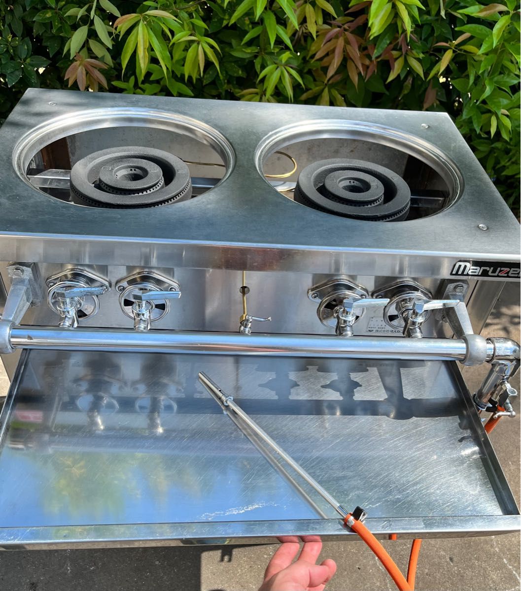 マルゼンガステーブル 2口コンロ 都市ガス用 750×450×790|Yahoo マルゼンガステーブル 2口コンロ 都市ガス用 750×450×790|Yahoo