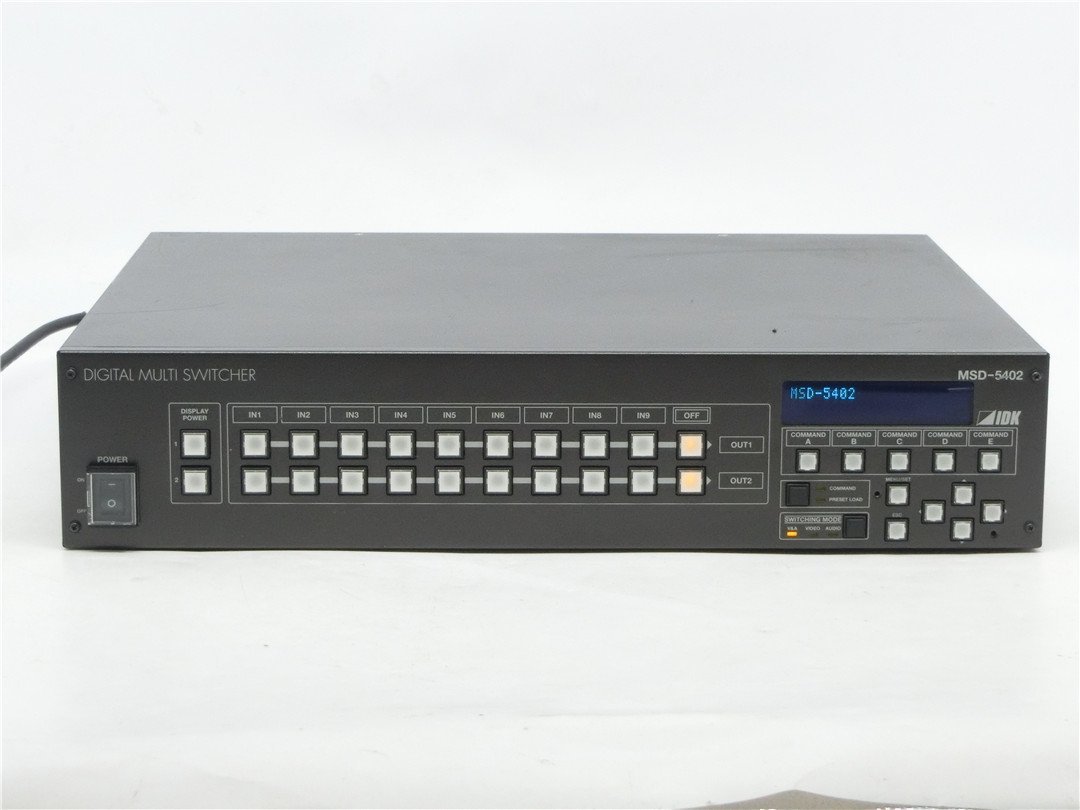 IDK デジタルマルチスイッチャー MSD-5402 通電のみ確認済み　ジャンク品　送料無料