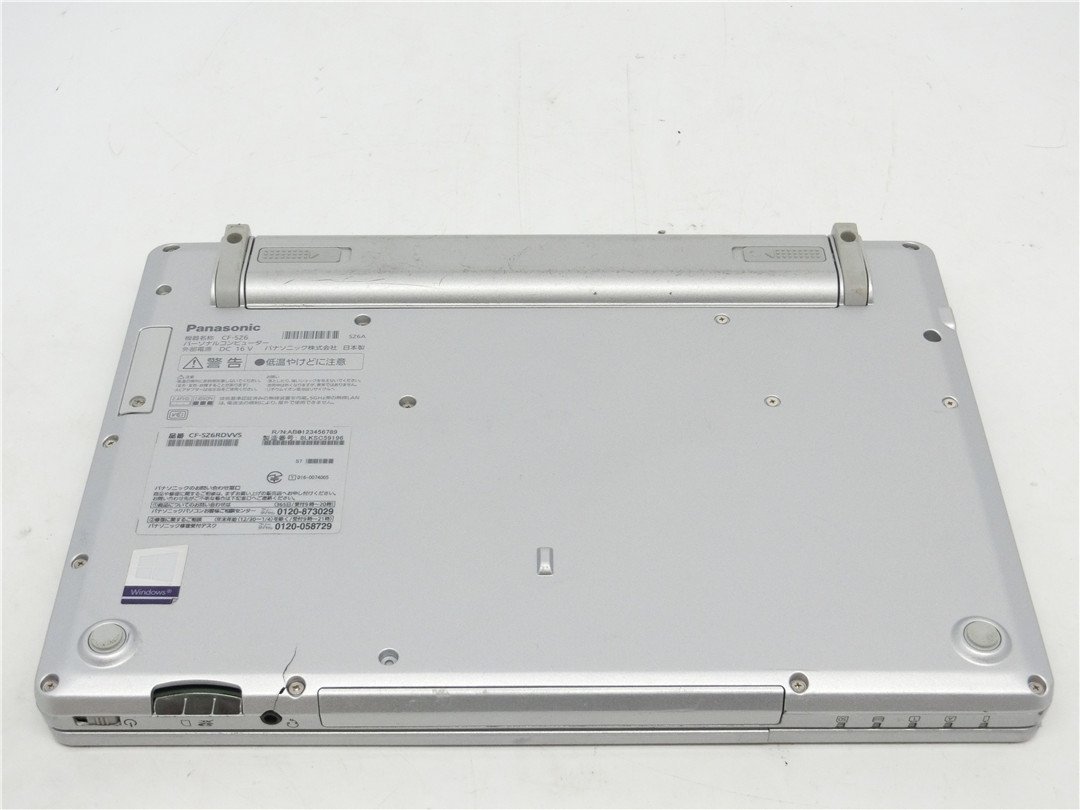 中古　Panasonic　CF-SZ6　 第7世代I5　8GB　　13型 ノートパソコン　BIOSまで表示　液晶割れ　　　詳細不明　　ジャンク扱い 　_画像6