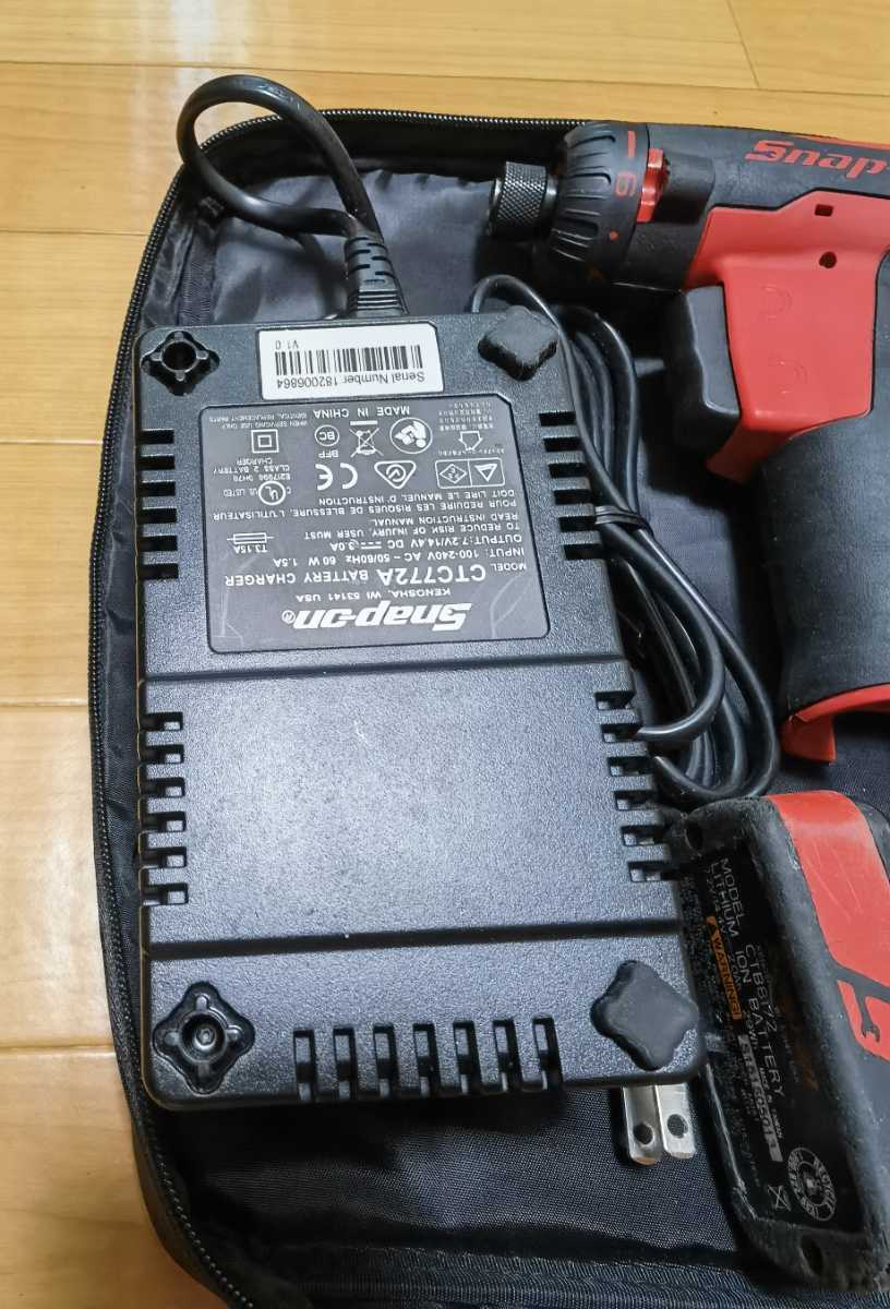 【中古動作品】スナップオン　電動ドライバー　CTS661 セット ヤフネコ! 宅急便_画像8