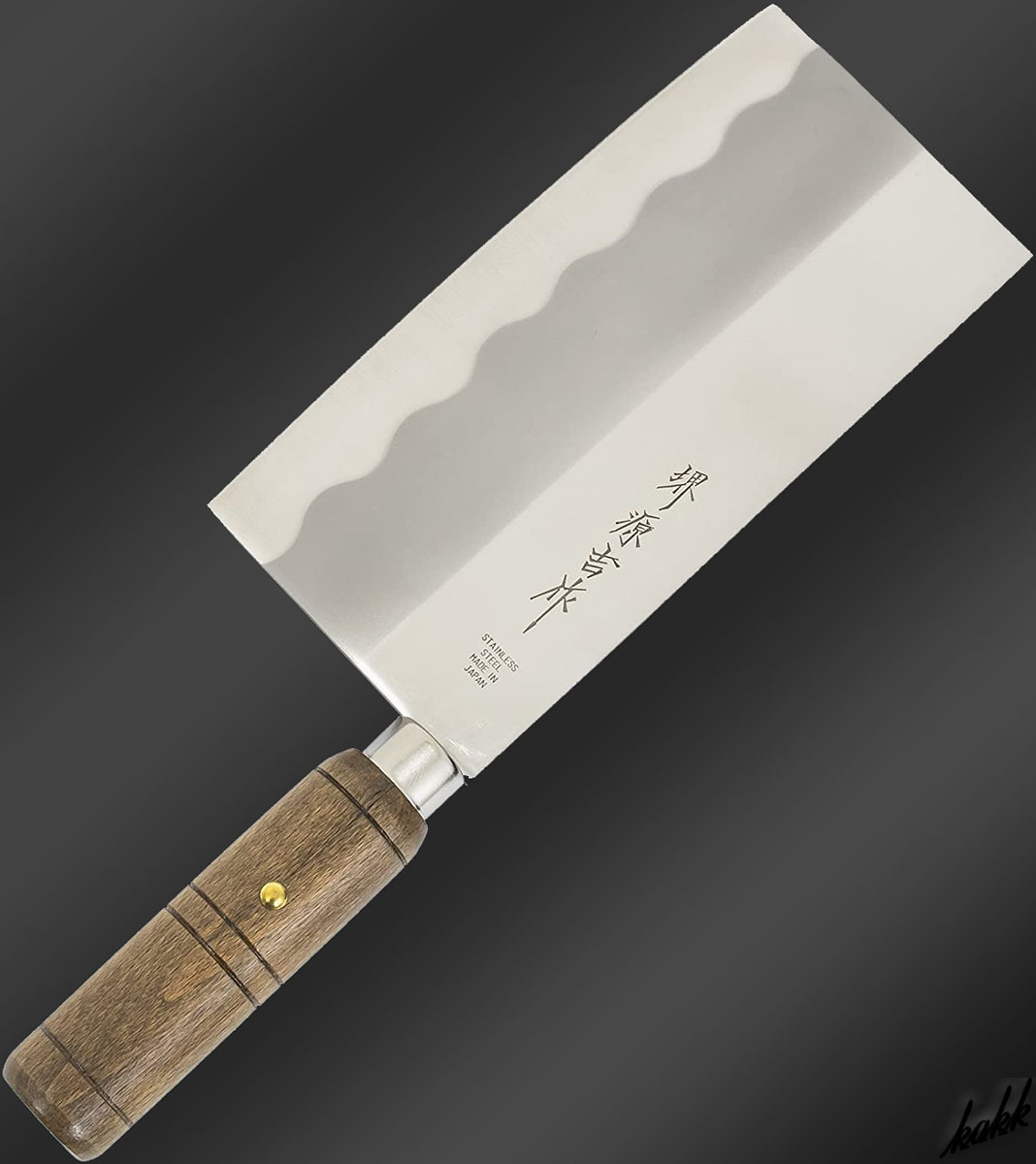 【小ぶりサイズ】 万能中華包丁 刃渡り17.5cm 料理 包丁 左右兼用 ステンレススチール キッチンツール アウトドア 防錆 扱いやすい